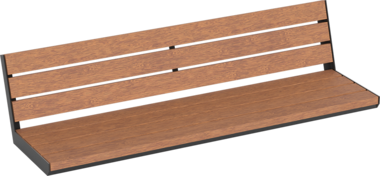 Bankauflage Wall top seating Aurich with backrest