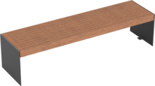  Bench Kalmar with timber seat base