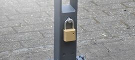 Push button bollards