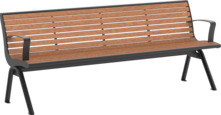 Seat Fanö PAG with timber seat base