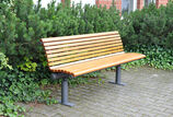 Seat with timber seat base Seat Essen with timber seat base