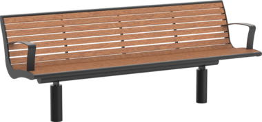 Sitzbank mit Holzauflage Banc Römö PAG avec assise en bois