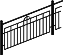  Guardrail with infill Bamberg