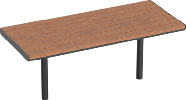 Tisch Table Aurich with timber top
