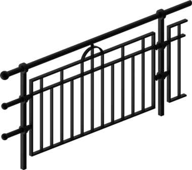 Füllstabgeländer Garde-corps à décor Weser