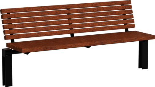 Sitzbank mit Holzauflage Scape I