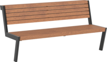  Seat Henne with timber seat base