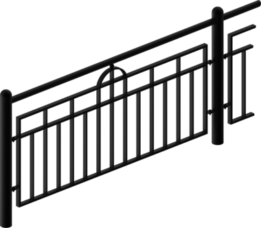 Füllstabgeländer Guardrail with infill Ulm