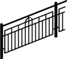  Guardrail with infill Ulm