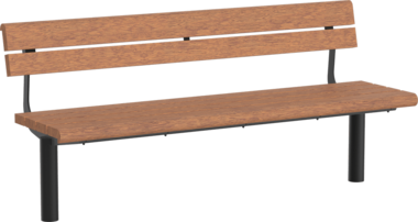 Sitzbank mit Holzauflage Banc Delmenhorst avec assise en bois