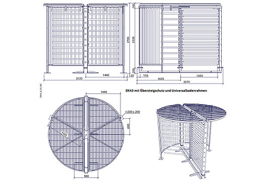 DK 43 handicapped accessible Ø 300 cm