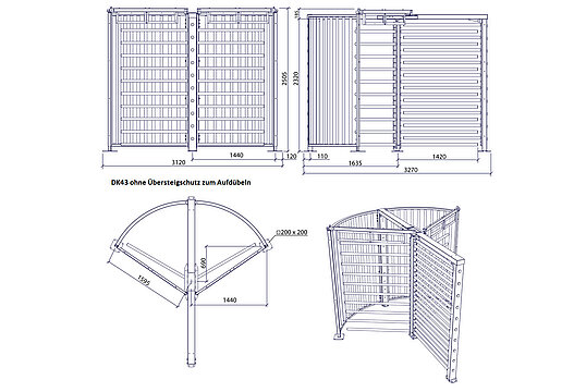 DK 43 handicapped accessible Ø 300 cm