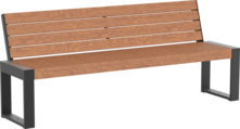  Seat Cubo with timber seat base