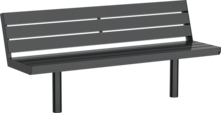  Banc Aurich ST avec assise en acier