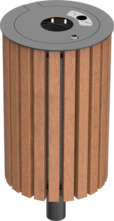  Litter bin Series 800 timber