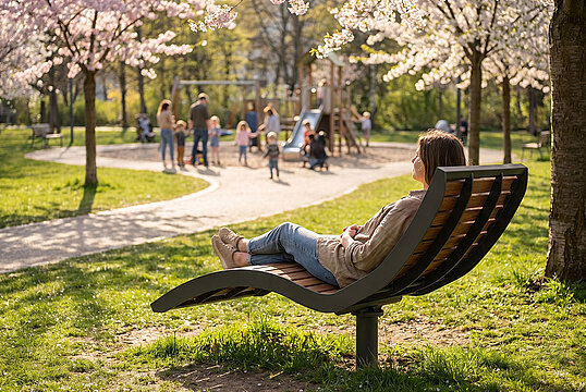 Lounger Römö Wood