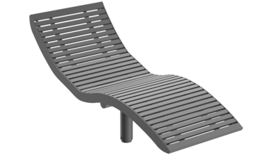 Liege mit Stahlauflage Single lounger Römö RE