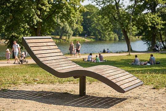 Lounger Römö Wood