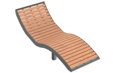 Lounger Römö Wood