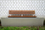 Wall top seating Wall top seating Weil with backrest