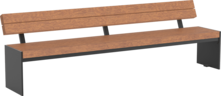  Seat Riga with timber seat base