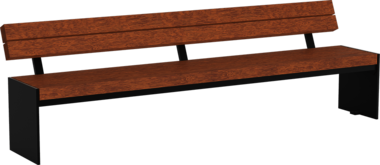 Sitzbank mit Holzauflage Seat Riga with timber seat base