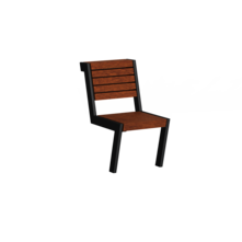  Chaise Henne avec assise en bois
