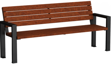 Sitzbank mit Holzauflage Sitzbank Tulln mit Holzauflage