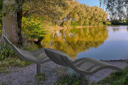 Chaise longue simple Römö