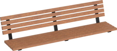 Bankauflage Wall top seating Weil with backrest