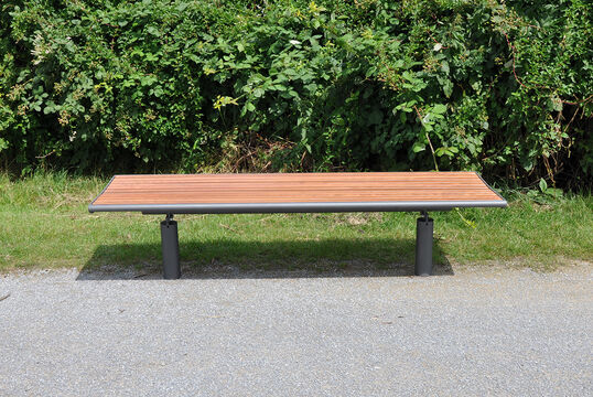 Bench with timber seat base Bench with timber seat base Römö PAG