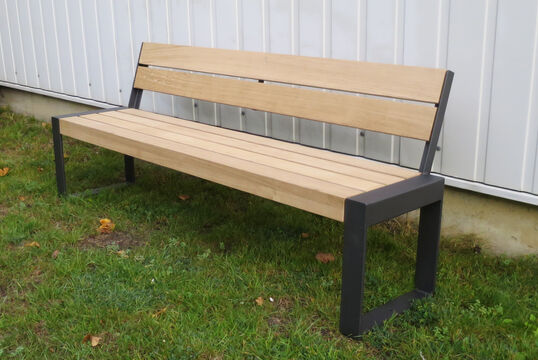 Sitzbank mit Holzauflage Espo