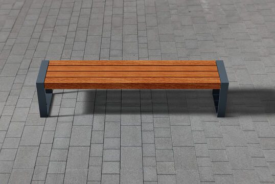 Bench with timber seat base Bench with timber seat base Espo