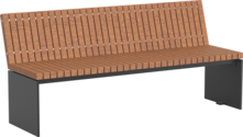  Seat Düsseldorf with timber seat base