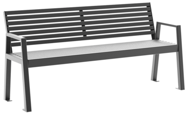 Sitzbank mit Stahlauflage Banc Offenburg ST avec assise en acier