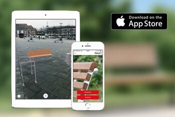 Stadtmöbel planen mit der Thieme AR App