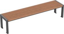 Bench Haltern with timber seat base