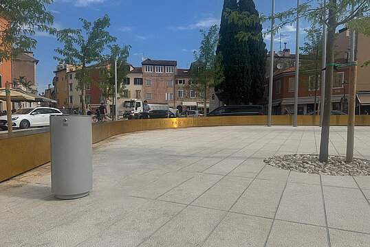 Rovinj, Trg na Lokvi Platz, Kroatien