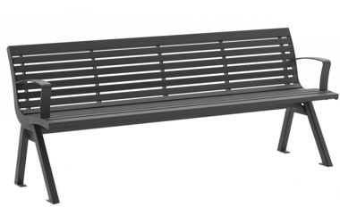 Sitzbank mit Stahlauflage Banc Fanö RE avec assise en acier