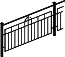  Guardrail with infill Bayern