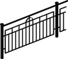 Guard rails with infill