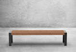 Bench with timber seat base Bench with timber seat base Scape III