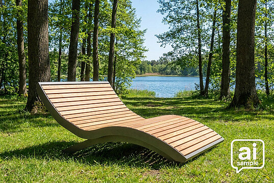 Double lounger Fanö Wood