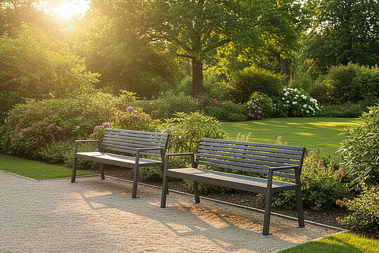 Banc Offenburg ST avec assise en acier