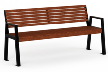  Seat Offenburg with timber seat base