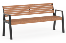  Seat Offenburg with timber seat base