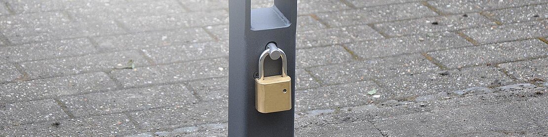 Push button bollards