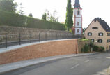 Neidenstein, retaining wall at the church moat