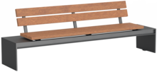  Seat Oxford with timber seat base