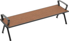 Sitzbank Fanö PAG mit Holzauflage